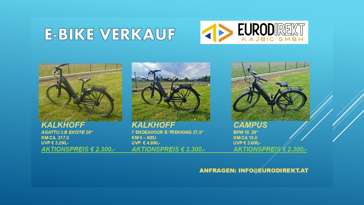 E-Bikes-Verkauf